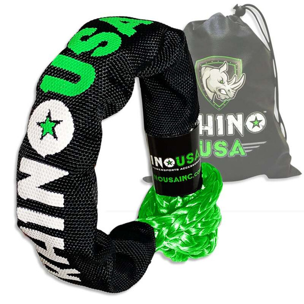Rhino USA 12-Inch Synthetic Soft Shackle Green recovery gear product photo