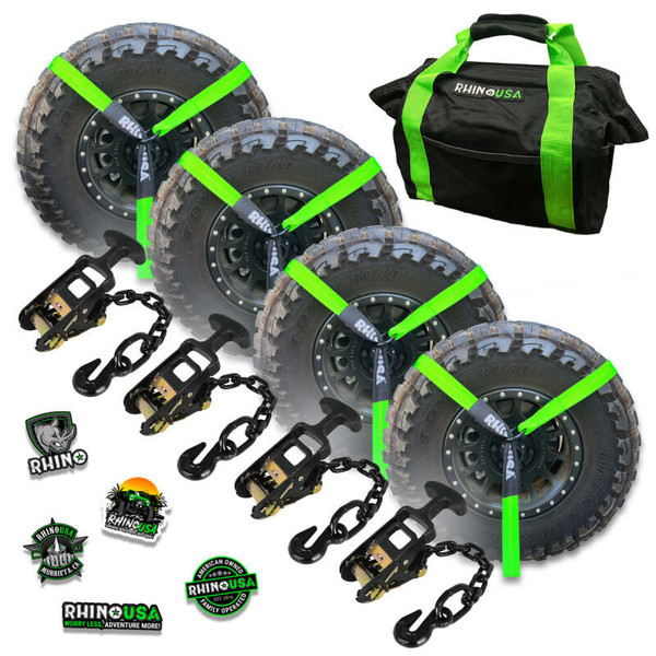 Rhino USA Lasso Straps Basket Straps Green recovery gear product photo