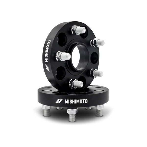 Mishimoto Wheel Spacer | 5x120 - 64.1 CB - M14 x1.5 - 25mm - BK | MMWS-013-250BK