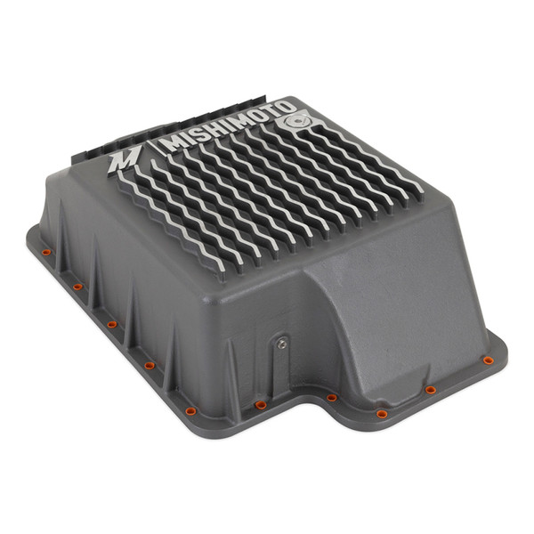 Mishimoto Transmission Pan | 1989-2010 Powerstroke E4OD 4R100 5R110 Trans Pan Cast GR | MMTP-F2D-89
