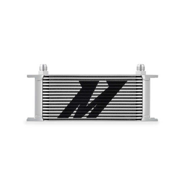 Mishimoto Oil Cooler, Silver | Universal 16-Row | MMOC-16SL