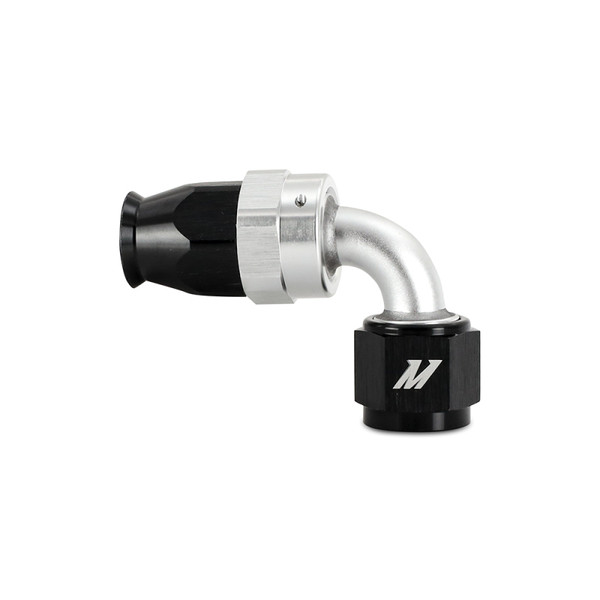 Mishimoto Fitting / Clamp, Black | PTFE -4AN 90 Degree | MMFT-SW-04P-90