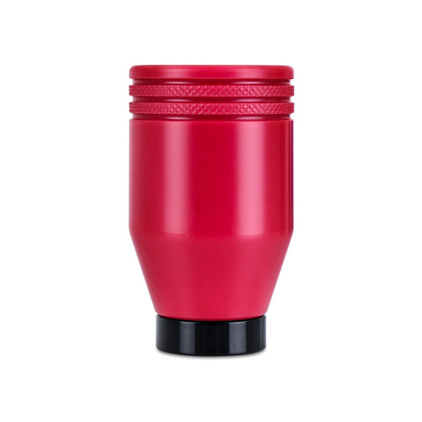 Mishimoto Shift Knob, Red | 2022-2026 Subaru WRX on Black | MMSK-WRX-22RDBK