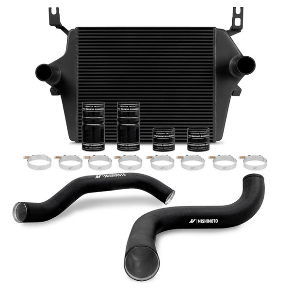 Mishimoto Intercooler, Black | 1999-2003 Ford 7.3L Powerstroke PSD w/ Pipes | MMINT-F2D-99KBKBK