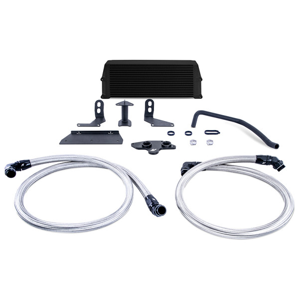 Mishimoto Oil Cooler, Black | 2011-2019 Ford 6.7L Powerstroke Performance | MMOC-F2D-11KBK