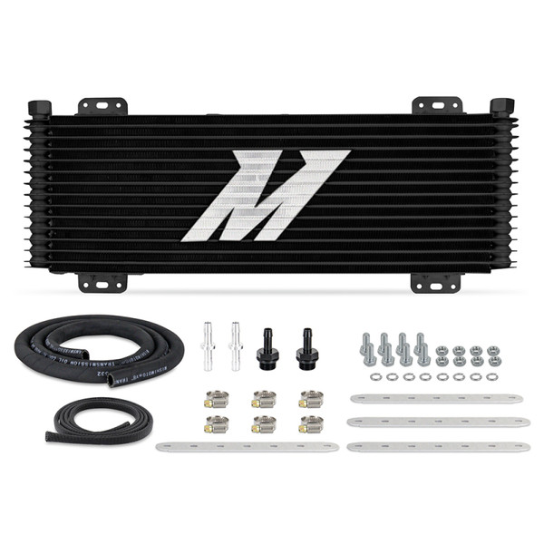 Mishimoto Transmission Cooler, Black | Universal Stacked Plate Trans Cooler 13 Row | MMTC-SP-13BK