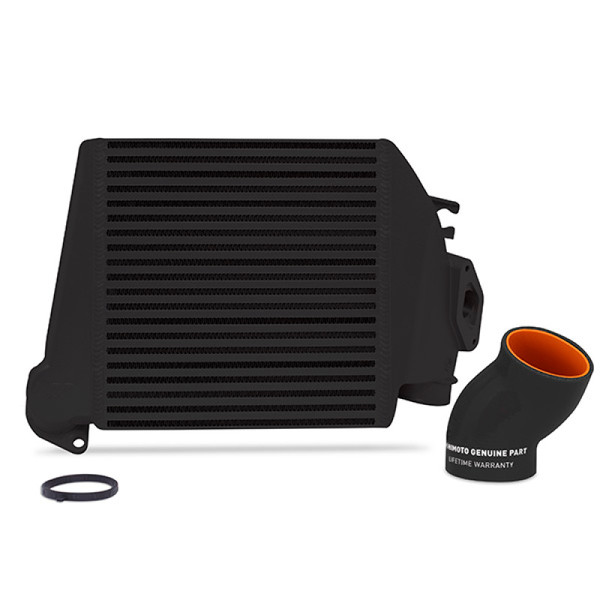 Mishimoto Intercooler, Black | 2008-2014 Subaru WRX Top-Mount - Powder Coated & Hoses | MMTMIC-WRX-08BKBK