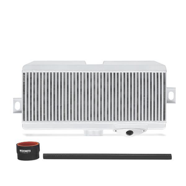 Mishimoto Intercooler, Silver | Subaru 2008-2015 WRX STi Top-Mount - Powder Coated & Black Hoses | MMTMIC-STI-08SLBK
