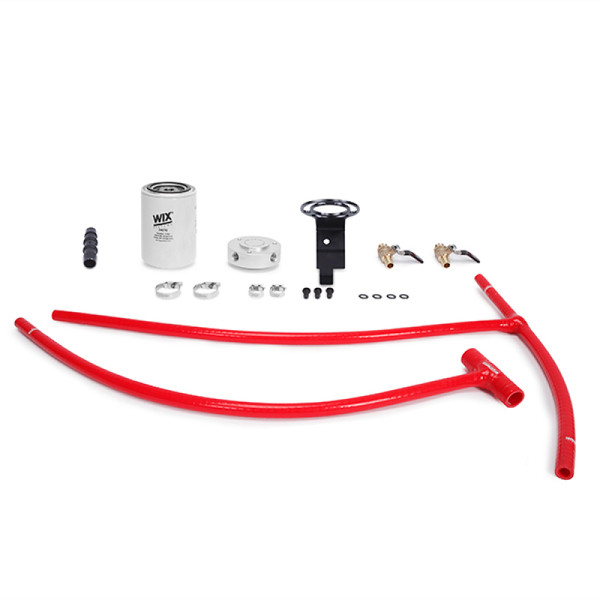 Mishimoto Coolant Filtration Kit, Red | 2003-2007 Ford 6.0L Powerstroke Coolant Filtration | MMCFK-F2D-03RD