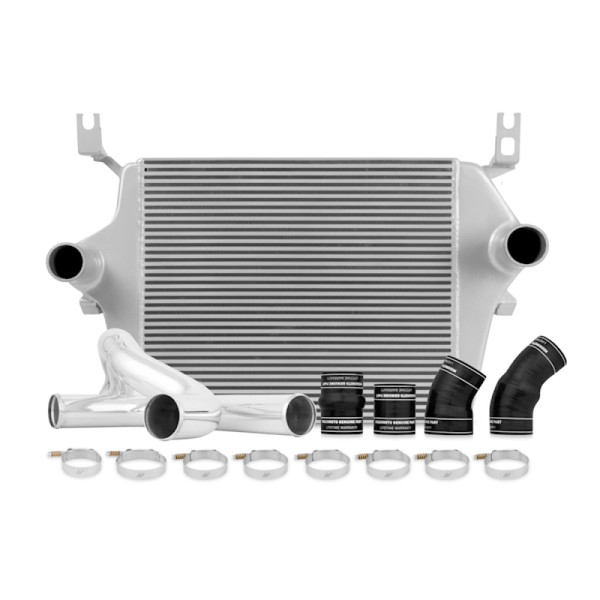 Mishimoto Intercooler, Silver | 2003-2007 Ford 6.0L Powerstroke w/ Pipes () | MMINT-F2D-03KSL