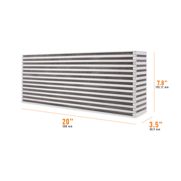 Mishimoto Intercooler | Universal Air-to-Air Core - 20in / 7.8in / 3.5in | MMUIC-14