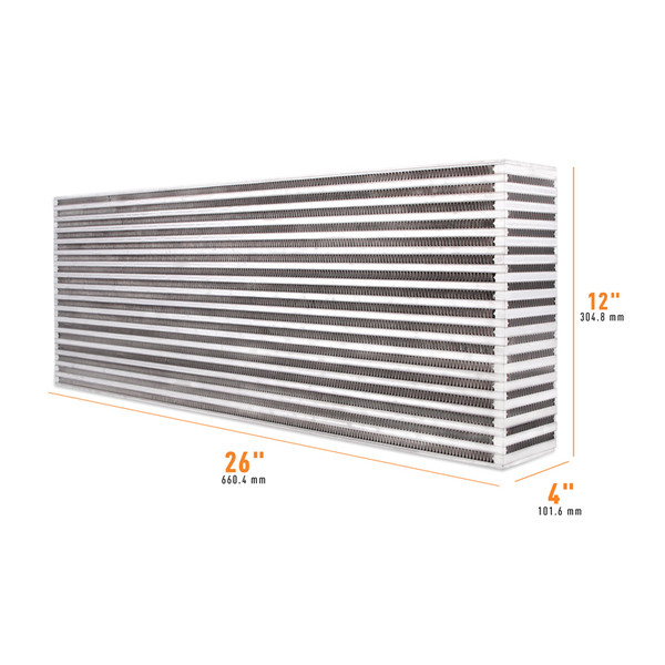Mishimoto Intercooler | Universal Air-to-Air Core - 26in / 12in / 4in | MMUIC-03