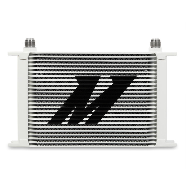 Mishimoto Oil Cooler, White | Universal 25 Row | MMOC-25WT