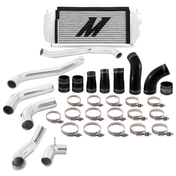 Mishimoto Intercooler, Silver | 2017-2026 Ford F150 3.5L EcoBoost Performance - Cooler Polished Pipes | MMINT-F35T-17KPSL