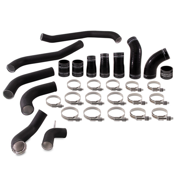 Mishimoto Intercooler, Wrinkle Black | 2017-2026 Ford F150 3.5L EcoBoost Pipe | MMICP-F35T-17KWBK