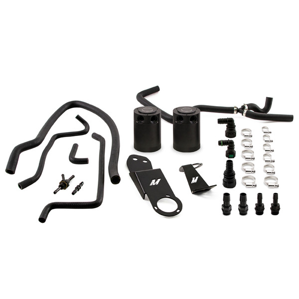 Mishimoto Catch Can / Oil Separator, Black | 2013-2019 Cadillac ATS 2.0T Baffled Oil | MMBCC-ATS4-13SBE