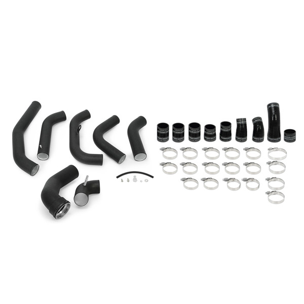 Mishimoto Charge Tube/Pipe, Wrinkle Black | 2015-2016 Ford F-150 3.5L EcoBoost I/C Pipe | MMICP-F35T-15KWBK