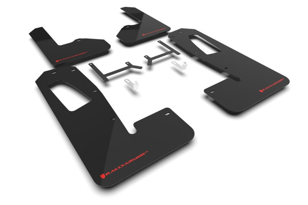 Rally Armor 2022-2025 Rivian R1S Black UR Mud Flap w/Red Logo