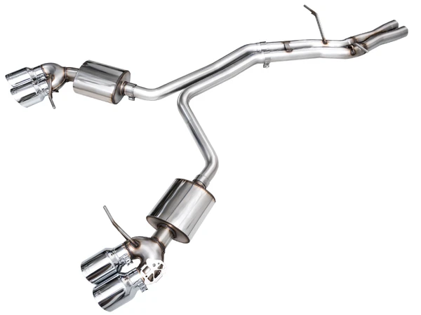 AWE Tuning 2019-2021 Porsche Macan 3.0T/2.9TT Touring Edition Catback Exhaust w/ Chrome Silver Tips | 3015-42951