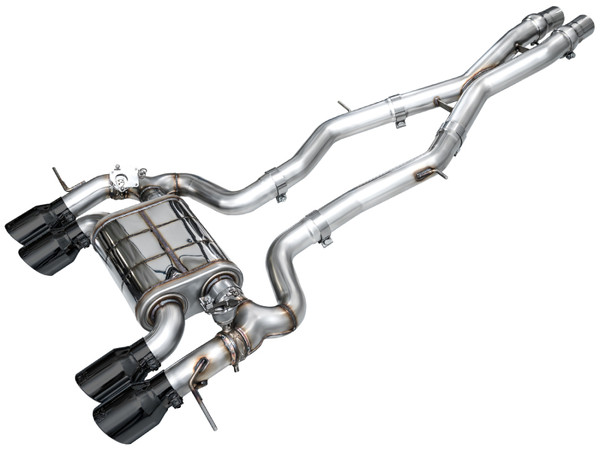 AWE Tuning 2023-2024 BMW G87 M2 SwitchPath Edition Exhaust - Diamond Black Tips