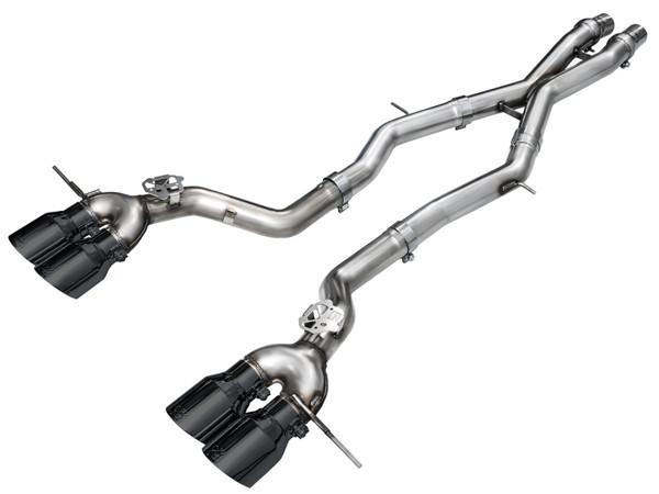 AWE Tuning 2023-2024 BMW G87 M2 Track Edition Exhaust - Diamond Black Tips