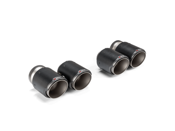 Akrapovic 2021-2025 BMW G87 M2, G80 M3 and G82 M4 Classic Carbon Design Tail Pipe Set