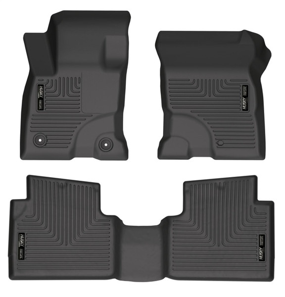 Husky Liners Floor Liners, Black for 2022-2026 Ford Escape Hybrid - Part #95561