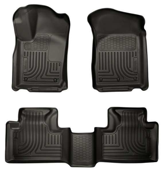 Husky Liners WeatherBeater Combo Floor Liners, Black for 2011-2013 Dodge Durango / 2011-2013 Jeep Grand Cherokee - Part #99051