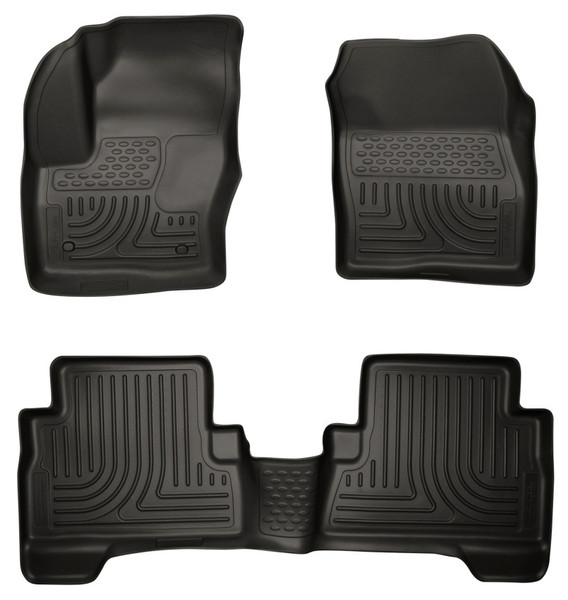 Husky Liners WeatherBeater Combo Floor Liners, Black for 2013-2019 Ford Escape - Part #99741