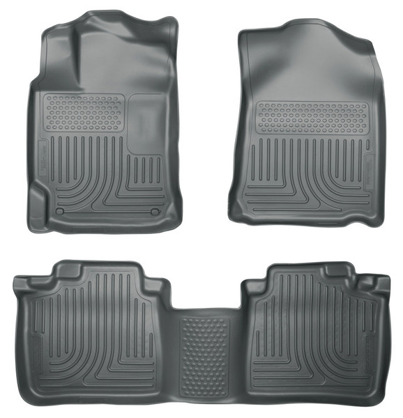 Husky Liners WeatherBeater Combo Floor Liners, Gray for 2012-2017 Toyota Camry - Part #98902