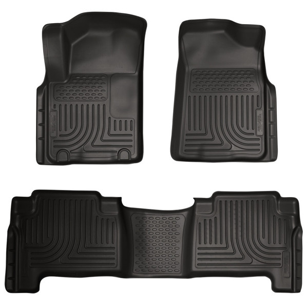 Husky Liners WeatherBeater Combo Floor Liners, Black for 2011-2013 Infiniti QX56 - Part #98611