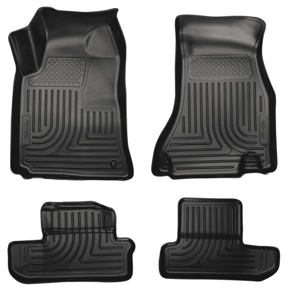 Husky Liners WeatherBeater Combo Floor Liners, Black for 2008-2012 Dodge Challenger - Part #98021