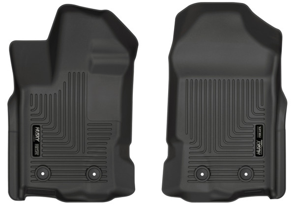 Husky Liners WeatherBeater Floor Liners, Black for 2019-2024 Ford Ranger SuperCrew Cab & SuperCab - Part #13411