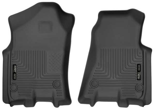 Husky Liners WeatherBeater Front Row Floor Liners, Black for 2019-2024 Ram 1500 Crew Cab - Part #13741