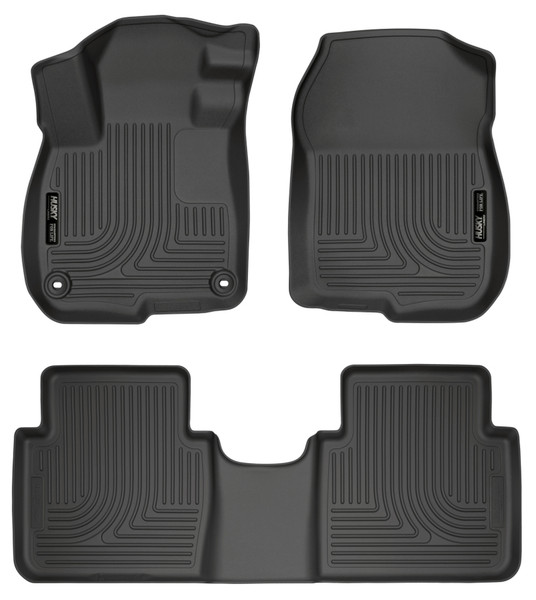 Husky Liners WeatherBeater Front & 2nd Row Seating Floor Liners, Black for 2017-2022 Honda CR-V - Part #99401