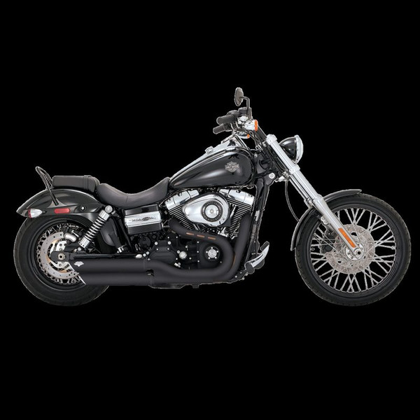 Vance & Hines Harley Davidson 2008-2017 Dyna / Fatbob/ Wide Glide Twin Slash 3in Slip-On Exhaust product photo