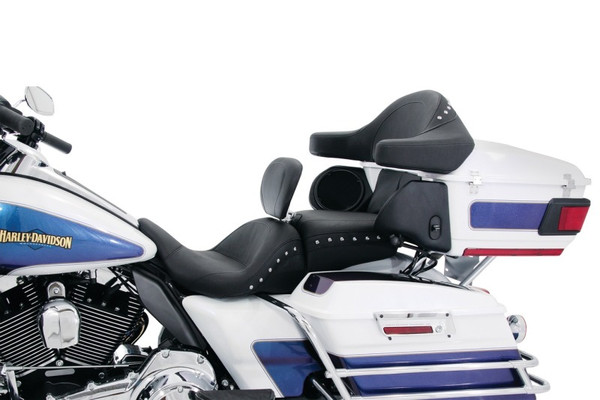 Mustang Motorcycle 1993-2013 Harley FL Touring Extended Arm Wrap w/Studs - Black Accessory Black product photo