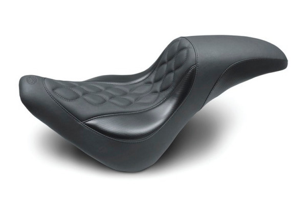 Mustang Motorcycle 2018-2021 Harley Softail Slim Tripper Fastback Tripper One-Piece Seat Black product photo