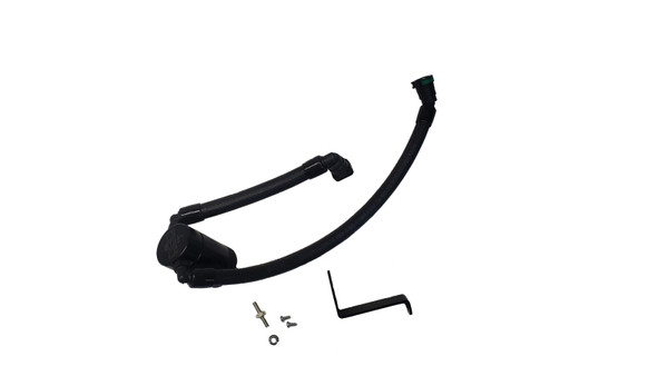 J&L 2024-2025 Ford Mustang GT w/ Whipple Supercharger Oil Separator 3.0 PCV Side - Black Anodized