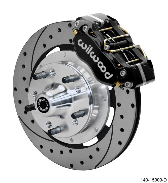 Wilwood Dynapro 4R Front Kit 11.75in SPR Drilled and Slotted Rotors - Black - wil140-15909-D