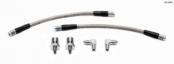 Wilwood GM 1500/2500 Rear (w/13in Rotor) 10in OAL Flexline Brake Hose w/Fittings - wil220-8999