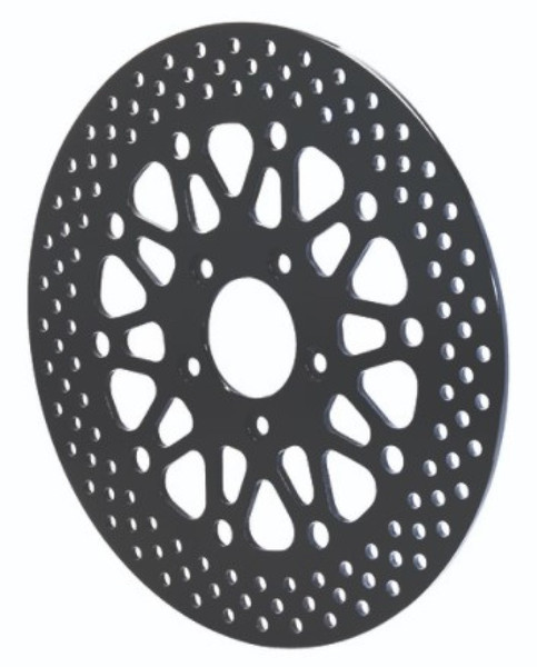 Wilwood Rotor-Front-Harley-Davidson Motorcycle 2008-Up Black Finish 11.80 x .196 - 5 on 3.25in - wil160-13355-BK