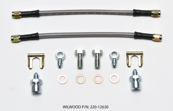 Wilwood Flexline Kit D52 Caliper 10in w/ Banjo 10mm -3/8-24 Chassis - wil220-12630