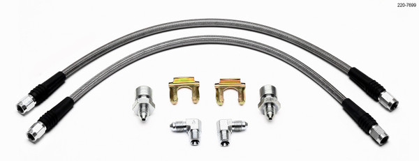 Wilwood Flexline Kit 55-57 Chevy w/ Forged Dynalite Front Caliper - wil220-7699