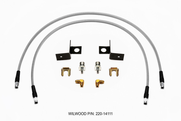 Wilwood Flexline Kit 30 inch -3 3/8-24 IF 1/8 NPT 90 Degree - wil220-14111