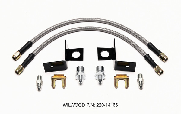 Wilwood Flexline Kit 14 inch -3 M10-1.00 IF 1/8 NPT Straight - wil220-14166
