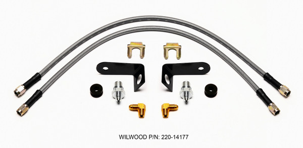 Wilwood Flexline Kit 20 inch -3 M10-1.0 BF 1/8 NPT 90 Degree - wil220-14177