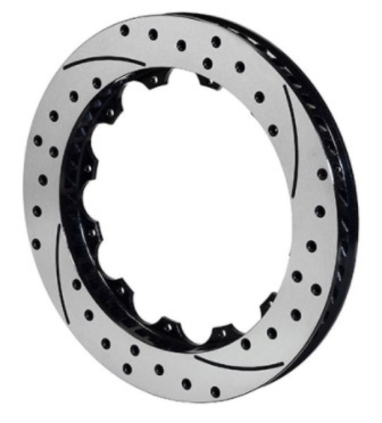 Wilwood Rotor-SRP48 SPC-37-LH-BLK-Drill 12.88 x 1.10 - 12 on 8.75in - wil160-13544-BK