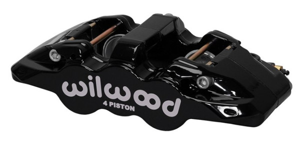 Wilwood Caliper-Aero4-R/H - Black 1.88/1.62in Pistons 1.25in Disc - wil120-13285-BK