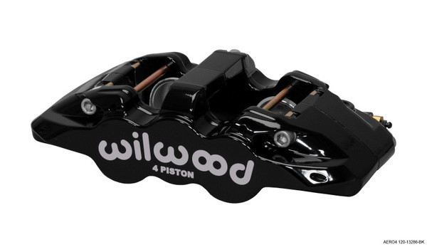 Wilwood Caliper-Aero4-L/H - Black 1.88/1.62in Pistons 1.25in Disc - wil120-13286-BK